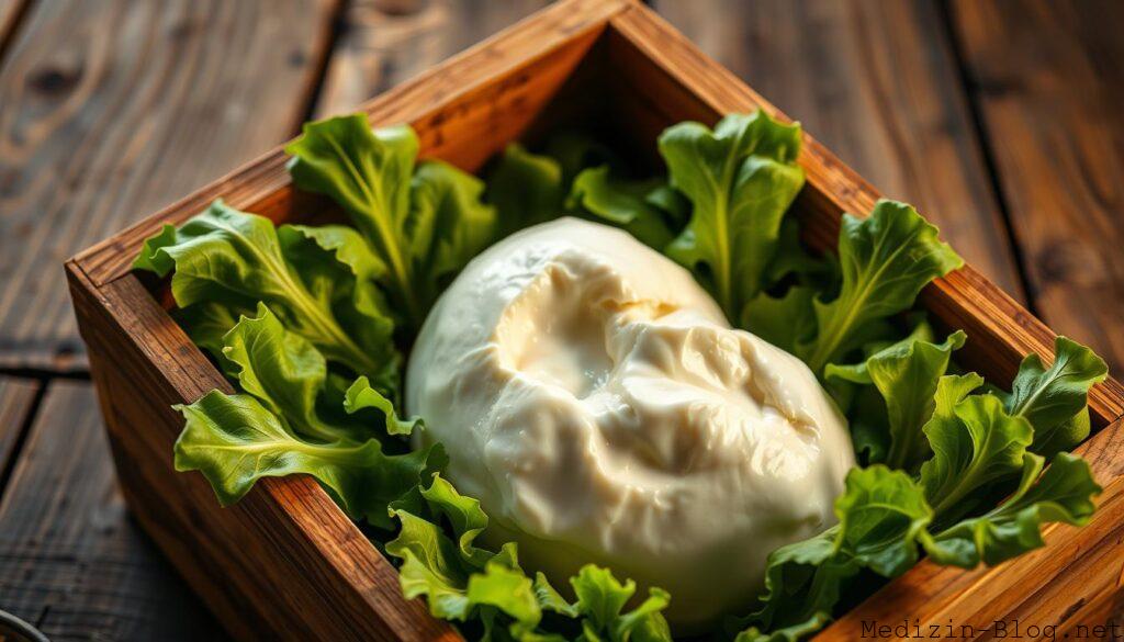 Burrata Lagerung
