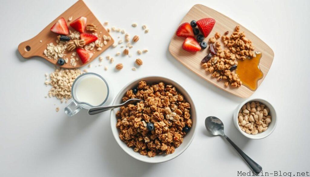 Serviermöglichkeiten für Granola