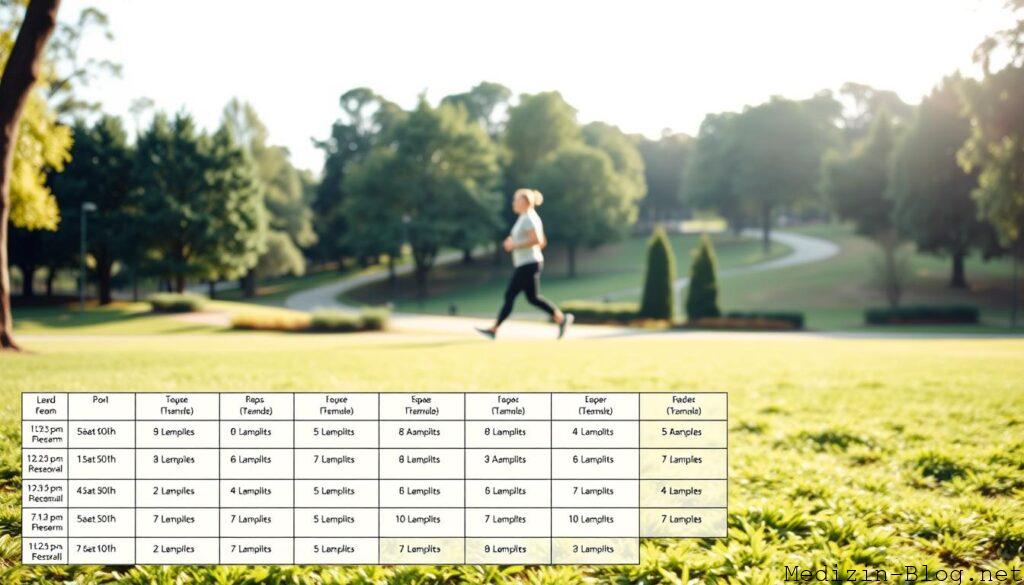 Trainingsplan Walken Beispiel