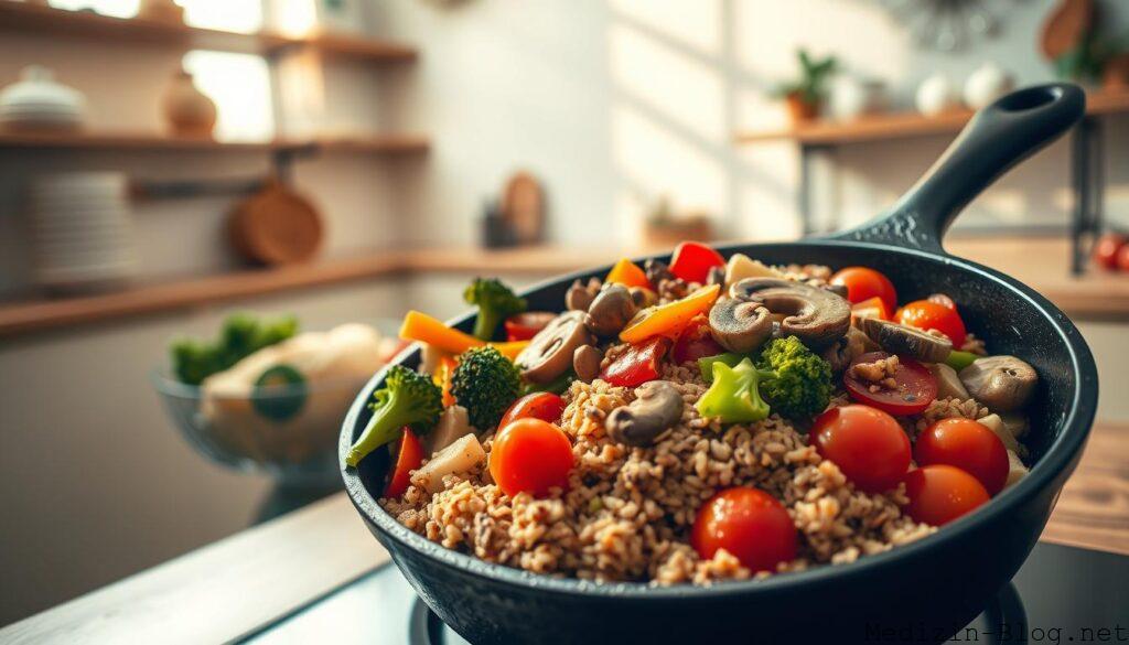 Vegetarische Pfannengerichte