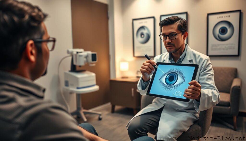 Augenlasern Beratungsgespräch