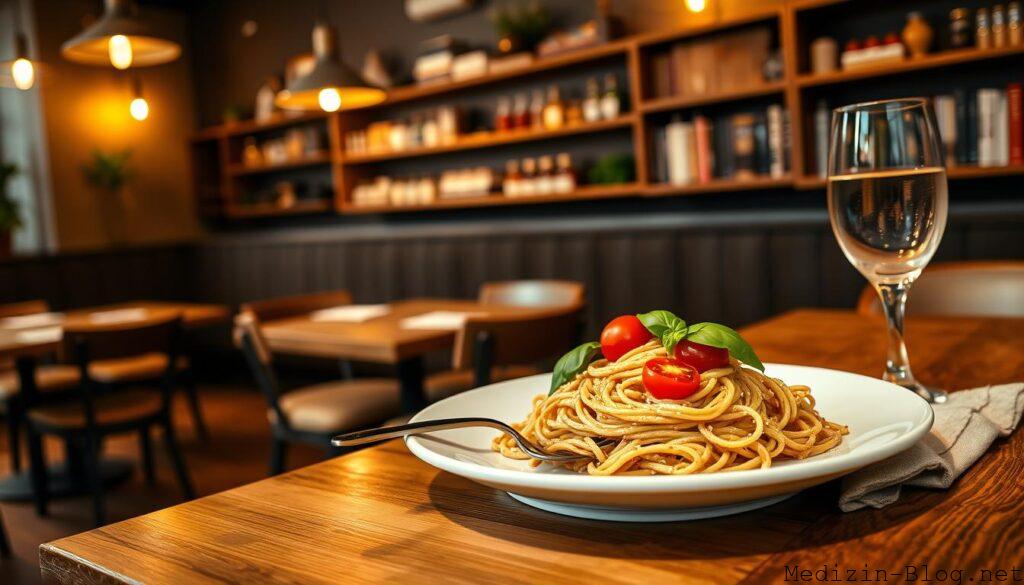 Pasta im Restaurant
