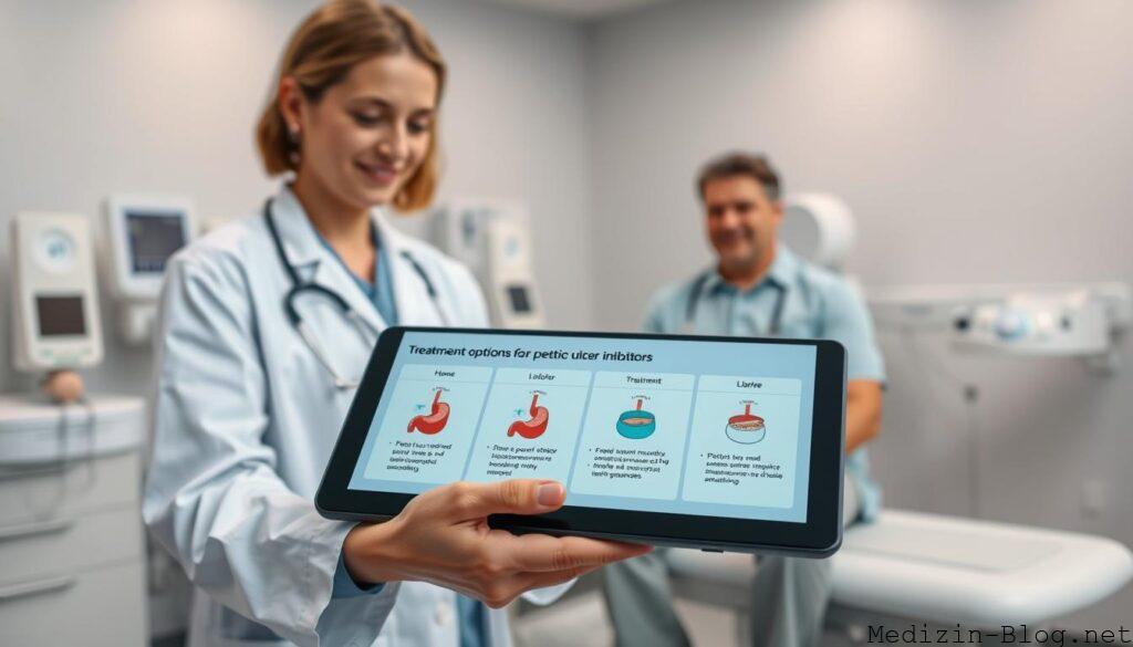 Behandlung von Ulcus ventriculi mit Protonenpumpenhemmer