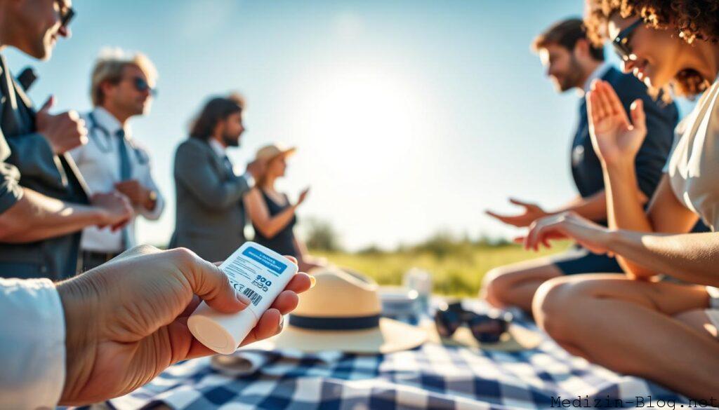 Sonnenschutz zur Vorbeugung von UV-Strahlung Hautsch&auml;den